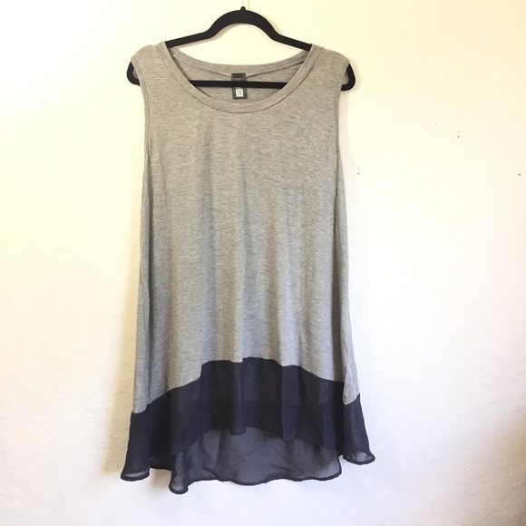 Electric Yoga Plus Tank With a Fling 2X 3X - Picture 3 of 8